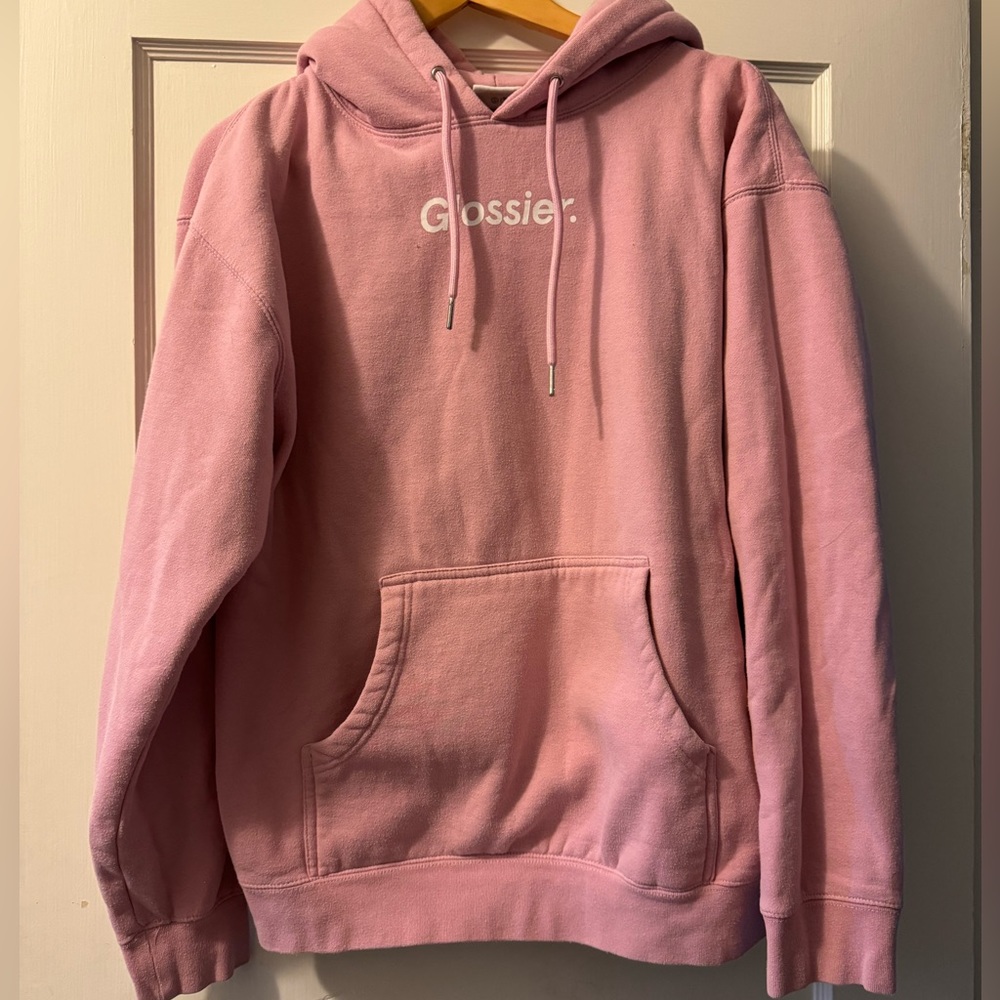 Glossier Hoodie in pink
